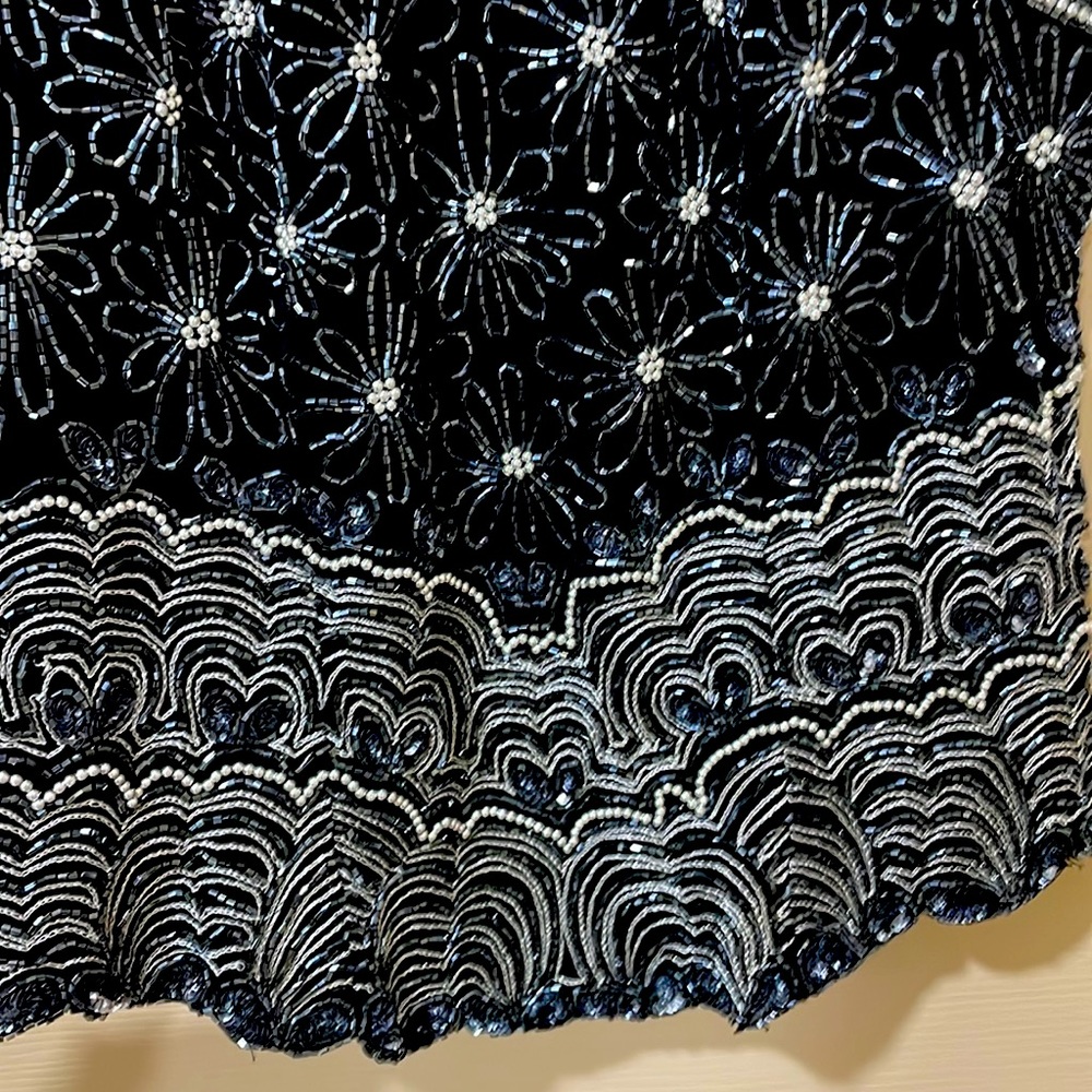 Vintage Papell Boutique Glamorous Luxury boutique evening beaded tank top - SZ P - Picture 3 of 7
